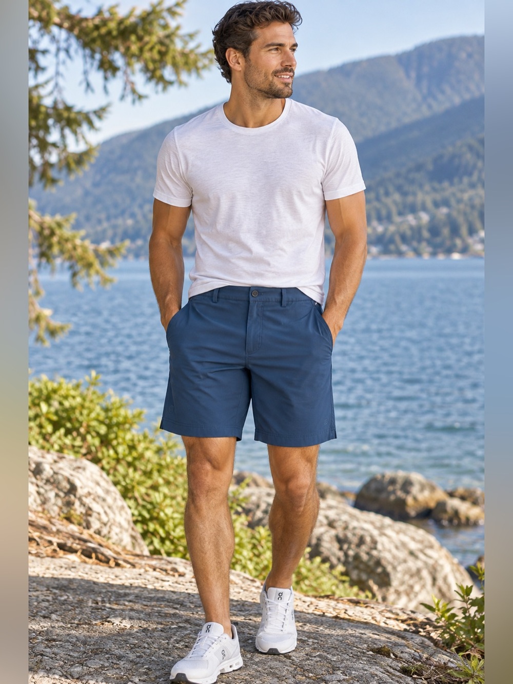 Lululemon Men’s Navy Blue Shorts – 38” Waist